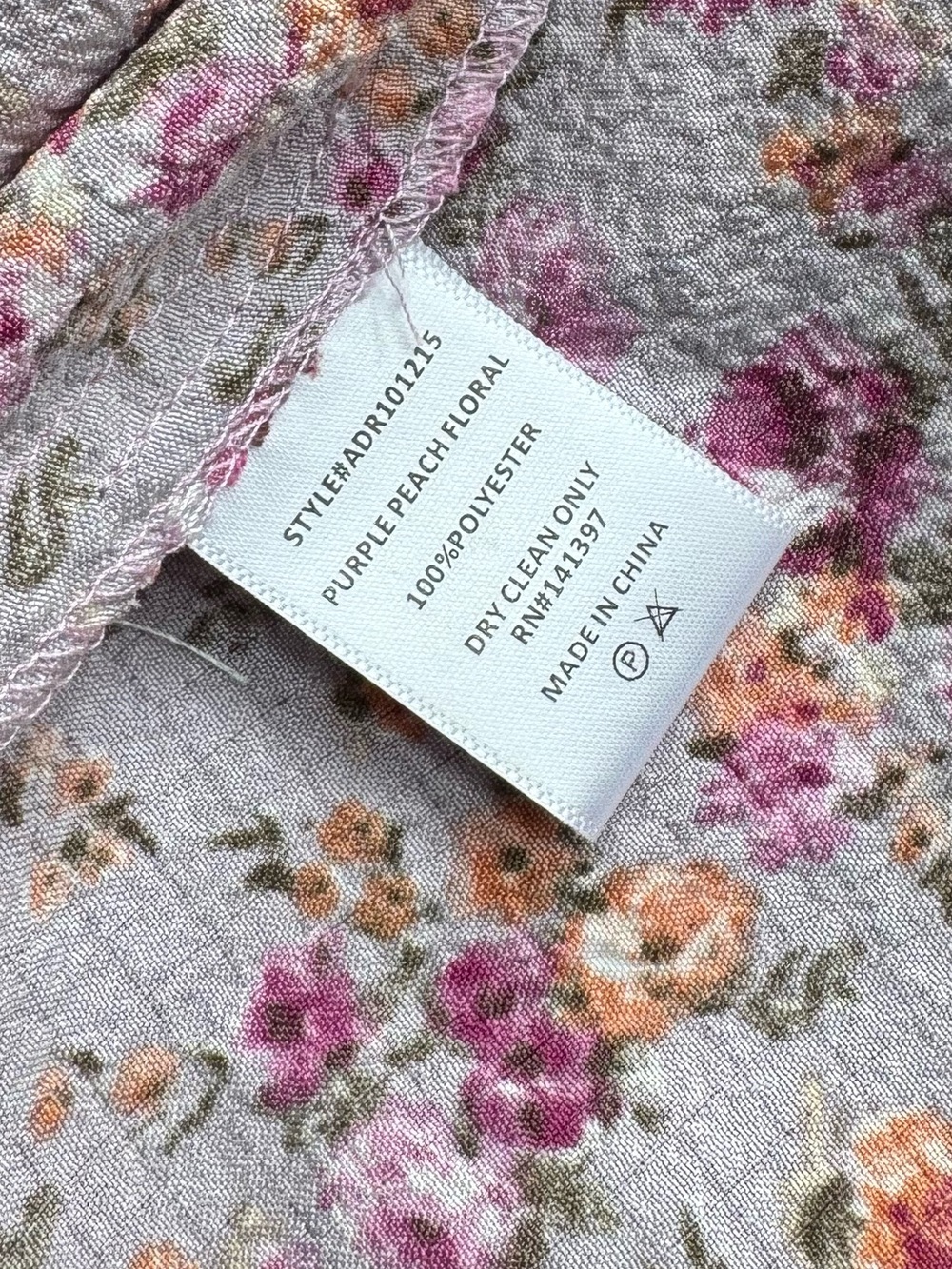 NWT ASTR The Label Purple Floral Midi Size Large - Picture 8 of 12
